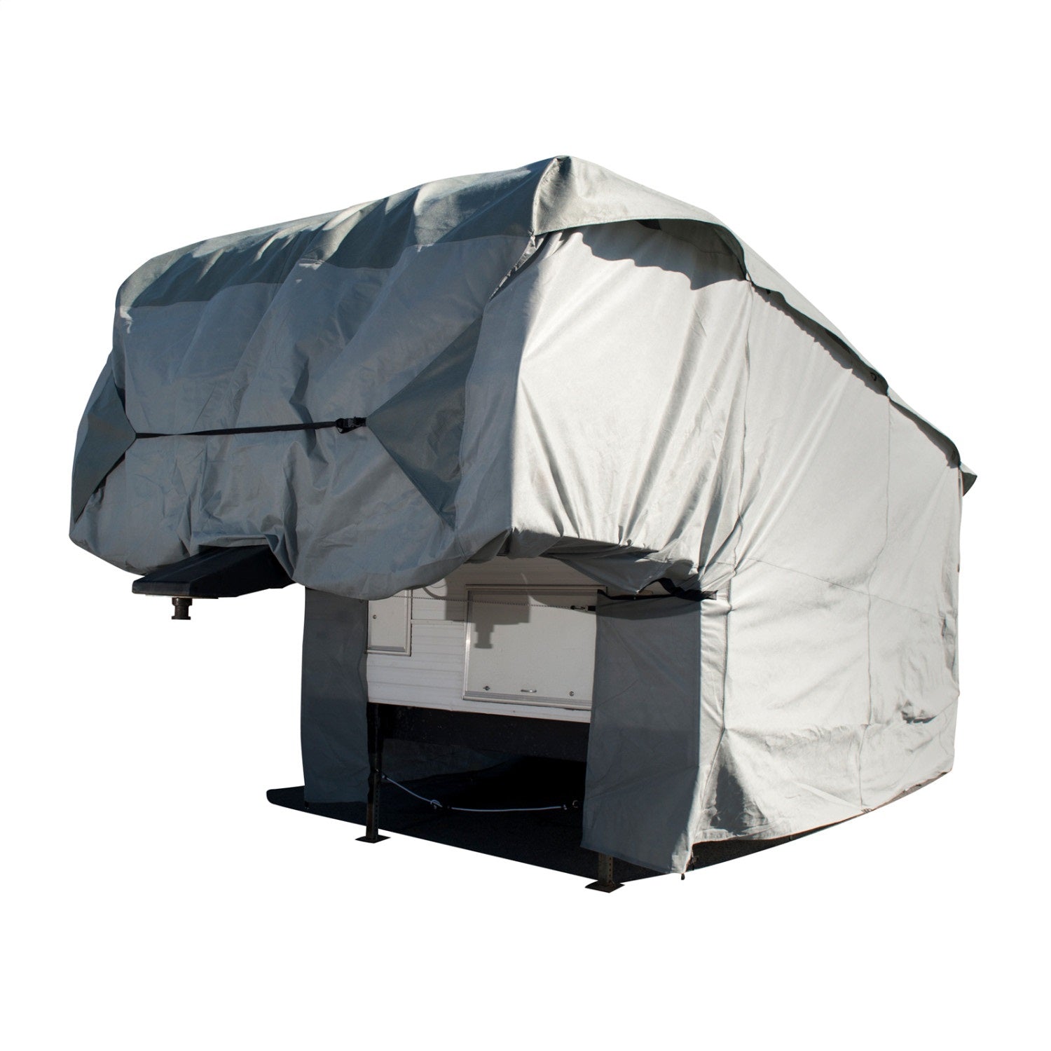 Budge RVRB-41 Standard 5th Wheel RV Cover; Fits 318 in. L x 102 in. W x 108 in. H; Gray; Budge RVRB-41