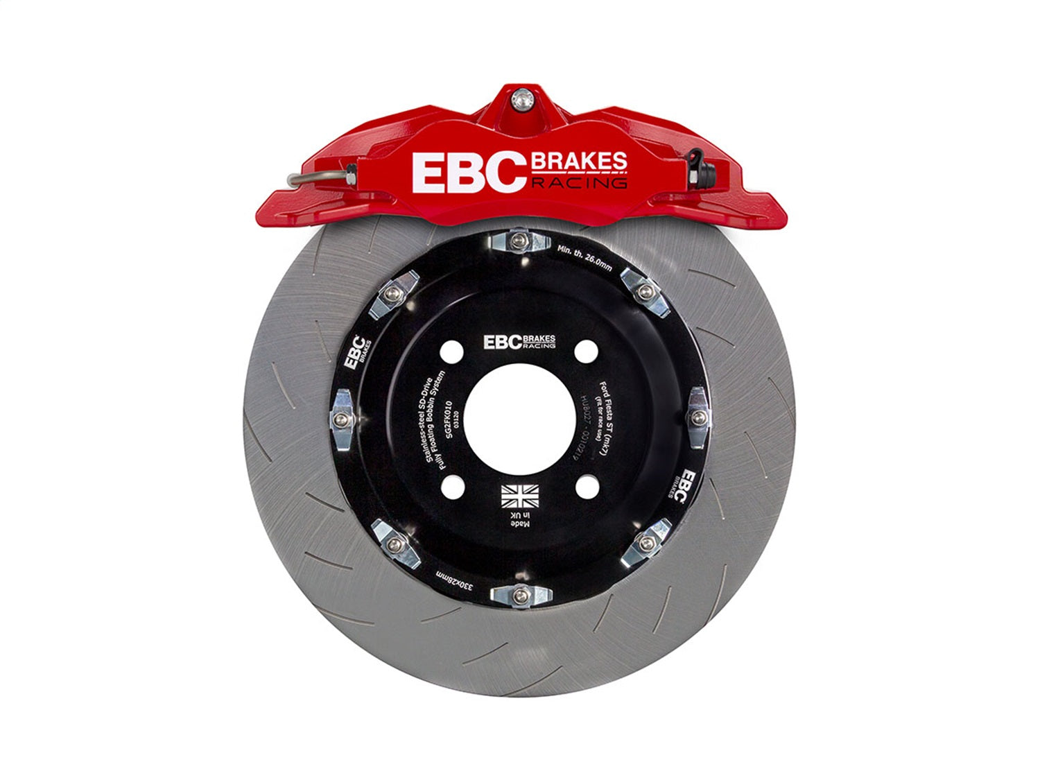 EBC Brakes Racing BBK016RED-1 EBC Big Brake Kit EBC Brakes Racing BBK016RED-1