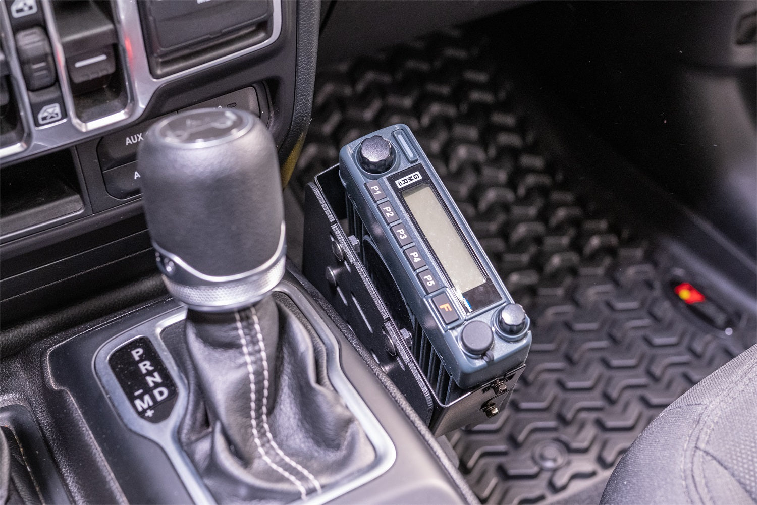 Rugged Ridge 13551.06 CB Radio Mount Bracket; Black; Rugged Ridge 13551.06