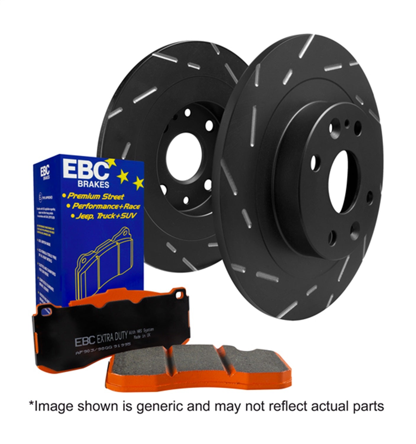 EBC Brakes S15KF1048 S15 Kit Extra Duty and USR Rotors EBC Brakes S15KF1048