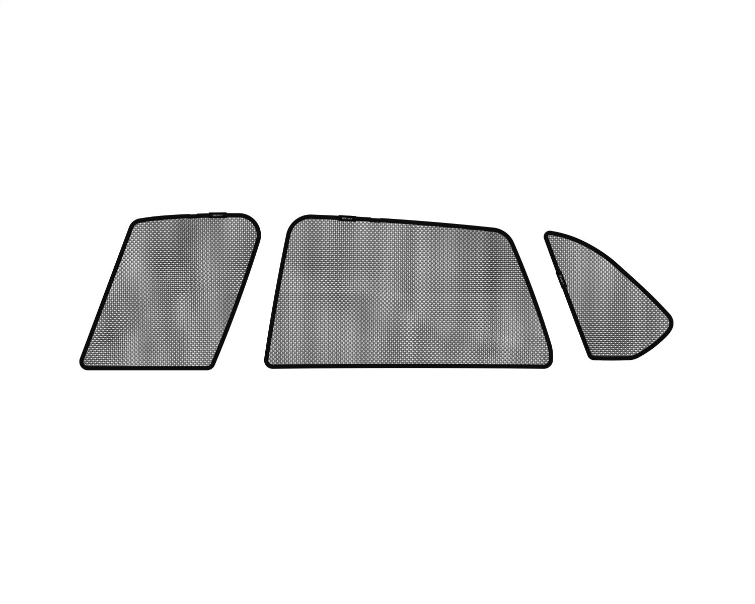 3D MAXpider S1BM0551 Soltect Sunshade; 3 pc.; Side; Polyester; Black; 3D MAXpider S1BM0551