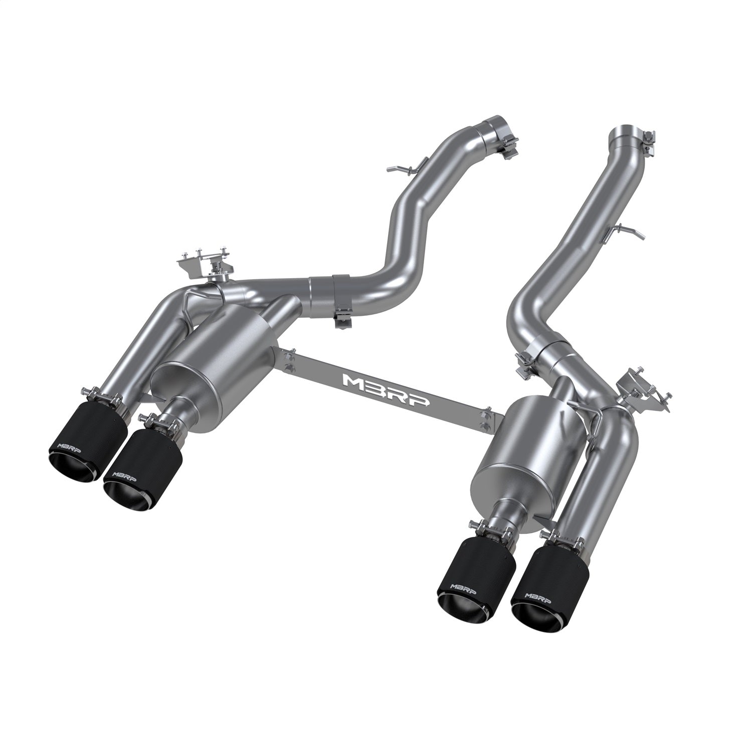 MBRP Exhaust S45023CF Armor Pro Resonator Back Exhaust System MBRP Exhaust S45023CF