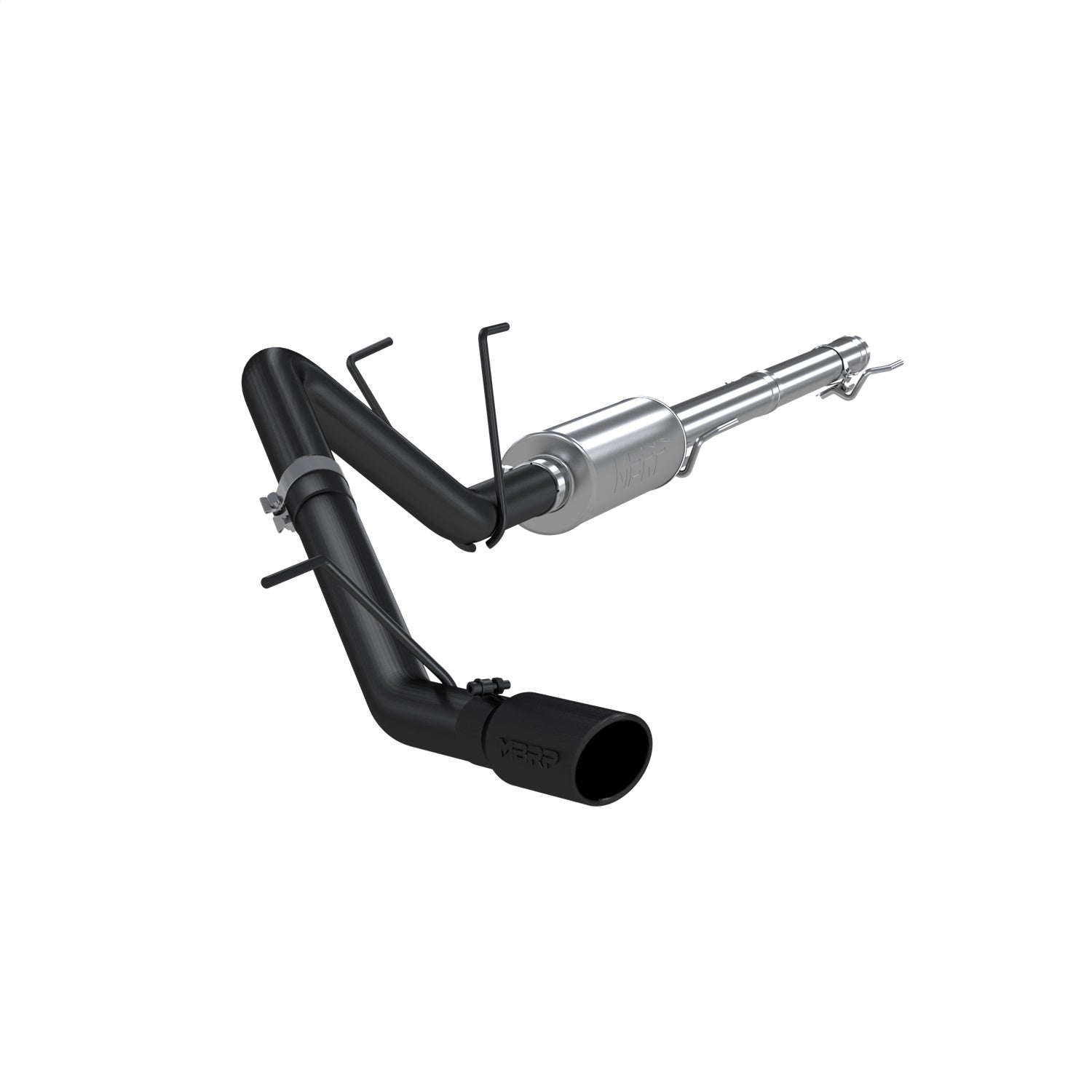 MBRP Exhaust S5142BLK Armor BLK Cat Back Exhaust System MBRP Exhaust S5142BLK