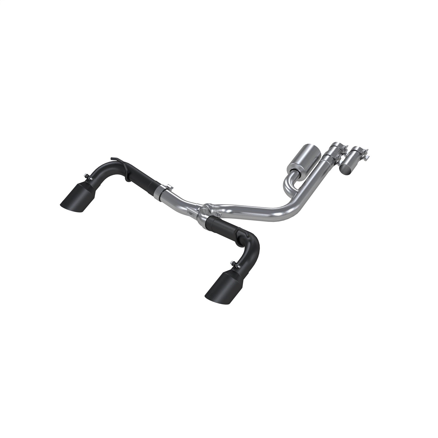 MBRP Exhaust S5207BLK Armor BLK Resonator Back Exhaust System MBRP Exhaust S5207BLK