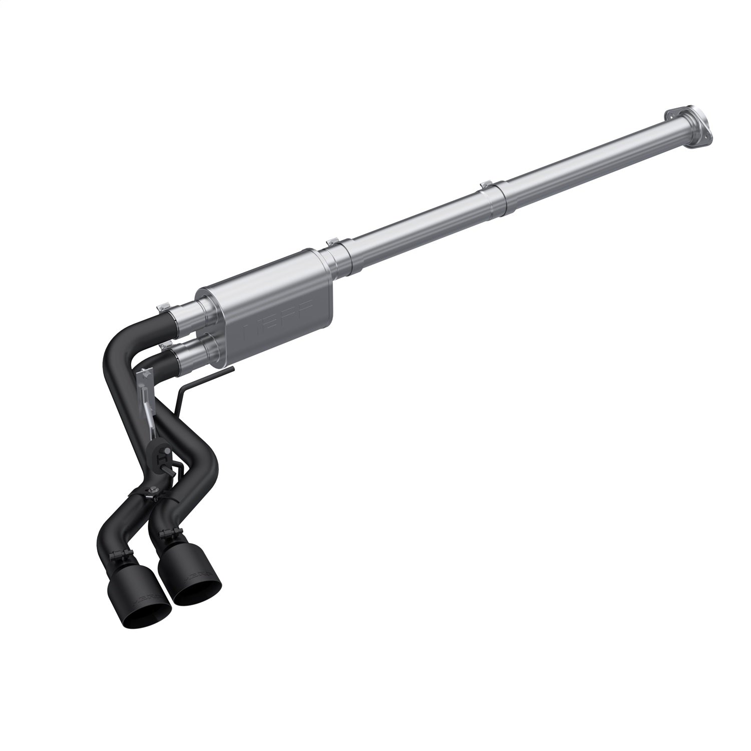 MBRP Exhaust S5217BLK Armor BLK Cat Back Performance Exhaust System MBRP Exhaust S5217BLK