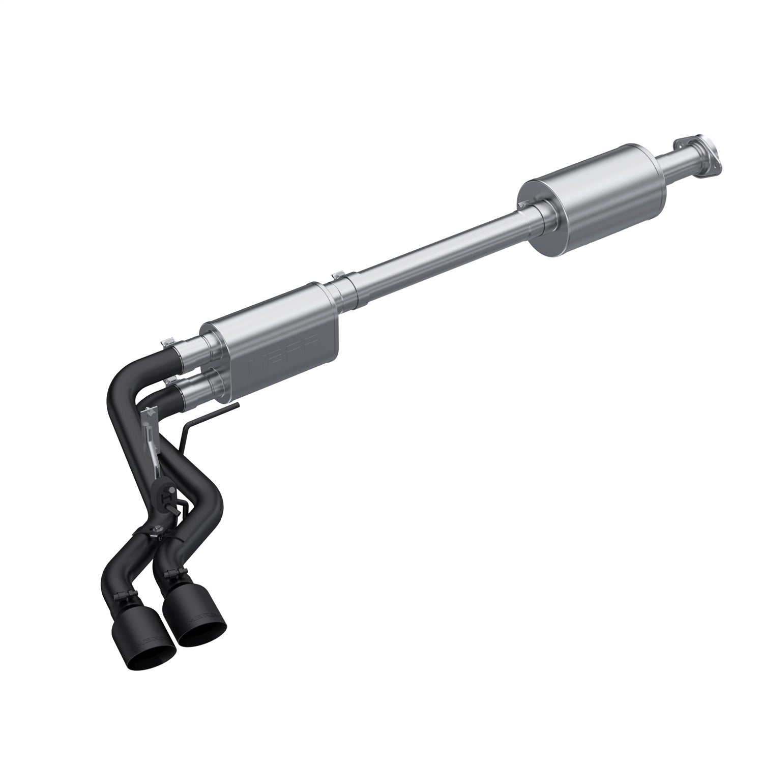 MBRP Exhaust S5219BLK Armor BLK Cat Back Performance Exhaust System MBRP Exhaust S5219BLK