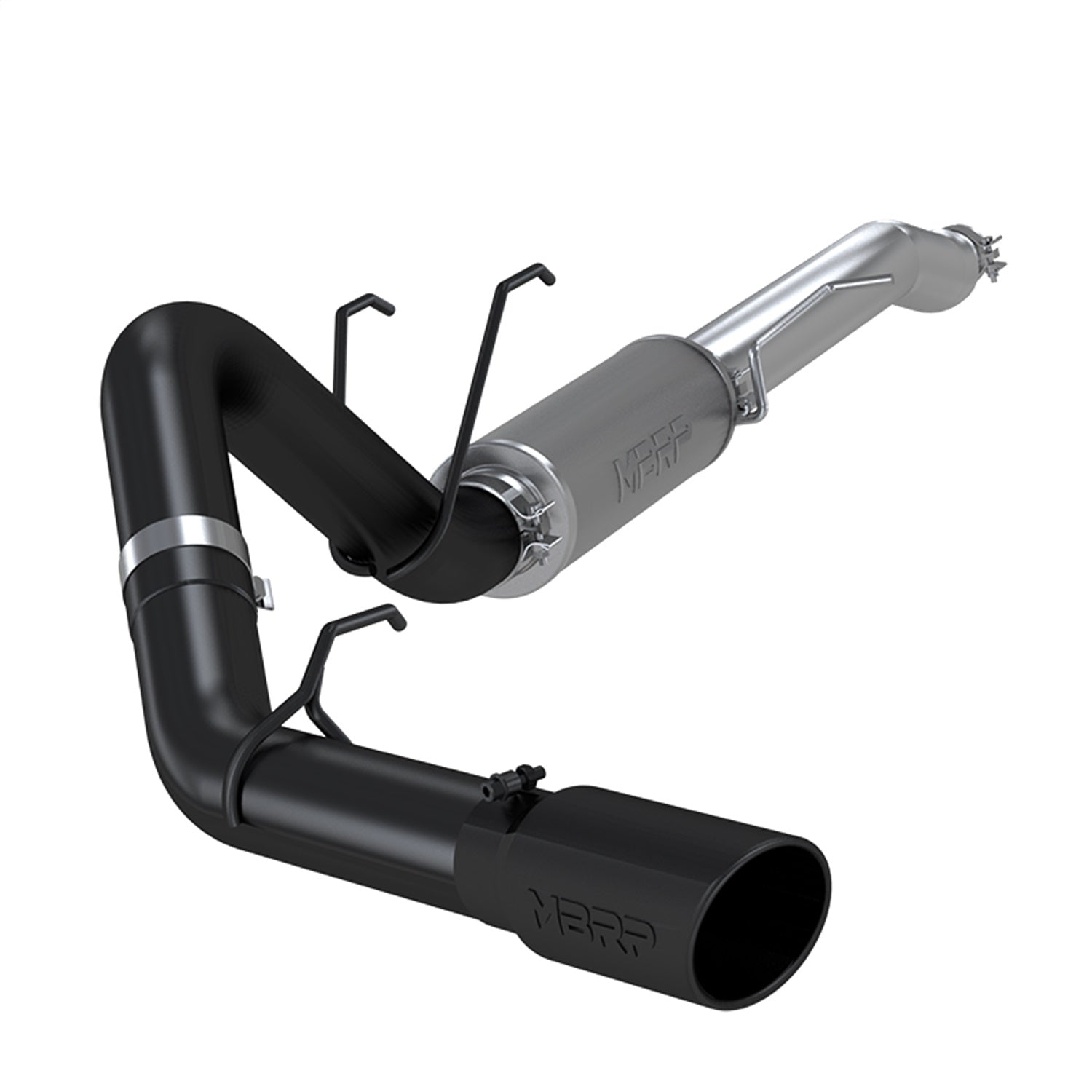 MBRP Exhaust S5247BLK Armor BLK Cat Back Exhaust System MBRP Exhaust S5247BLK