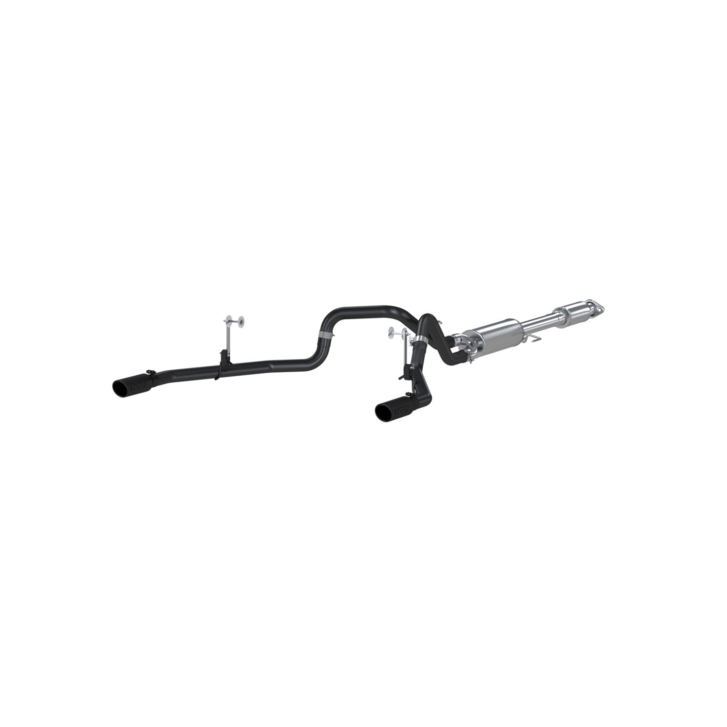 MBRP Exhaust S5258BLK Armor BLK Cat Back Exhaust System MBRP Exhaust S5258BLK