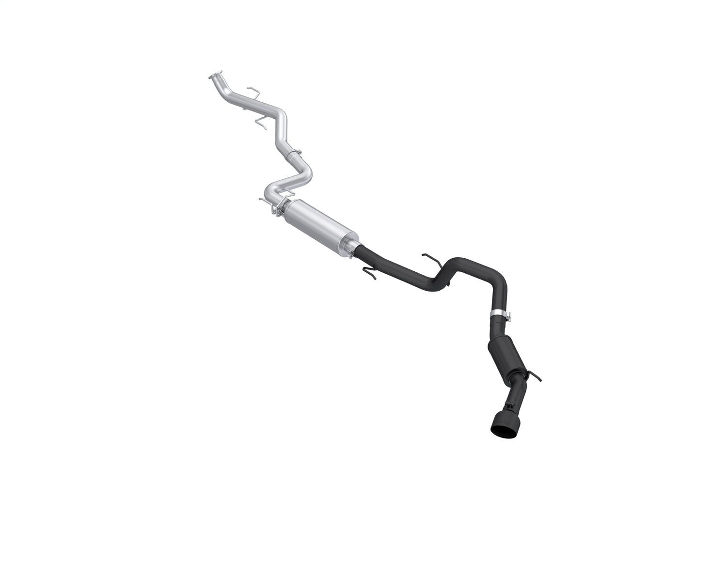 MBRP Exhaust S5323BLK Armor BLK Cat Back Exhaust System MBRP Exhaust S5323BLK