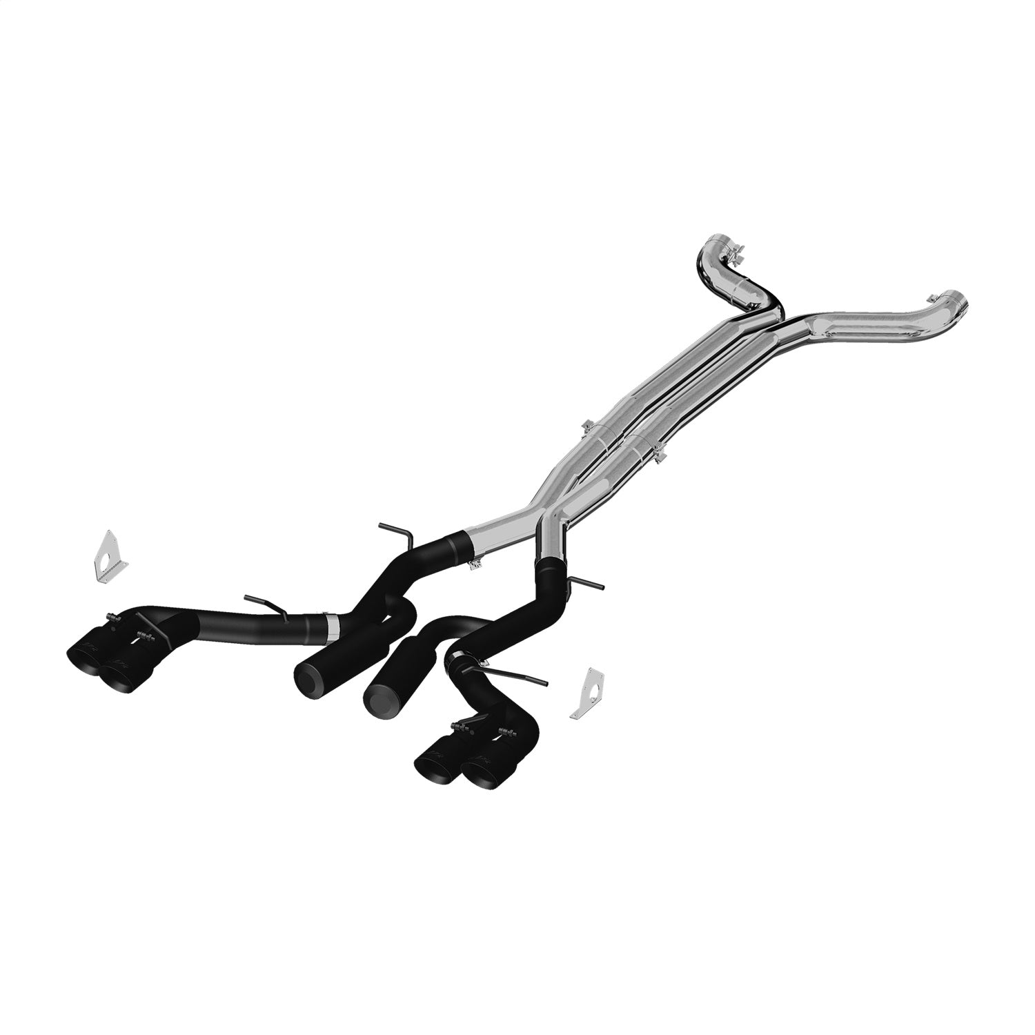 MBRP Exhaust S7033BLK Armor BLK Cat Back Exhaust System MBRP Exhaust S7033BLK