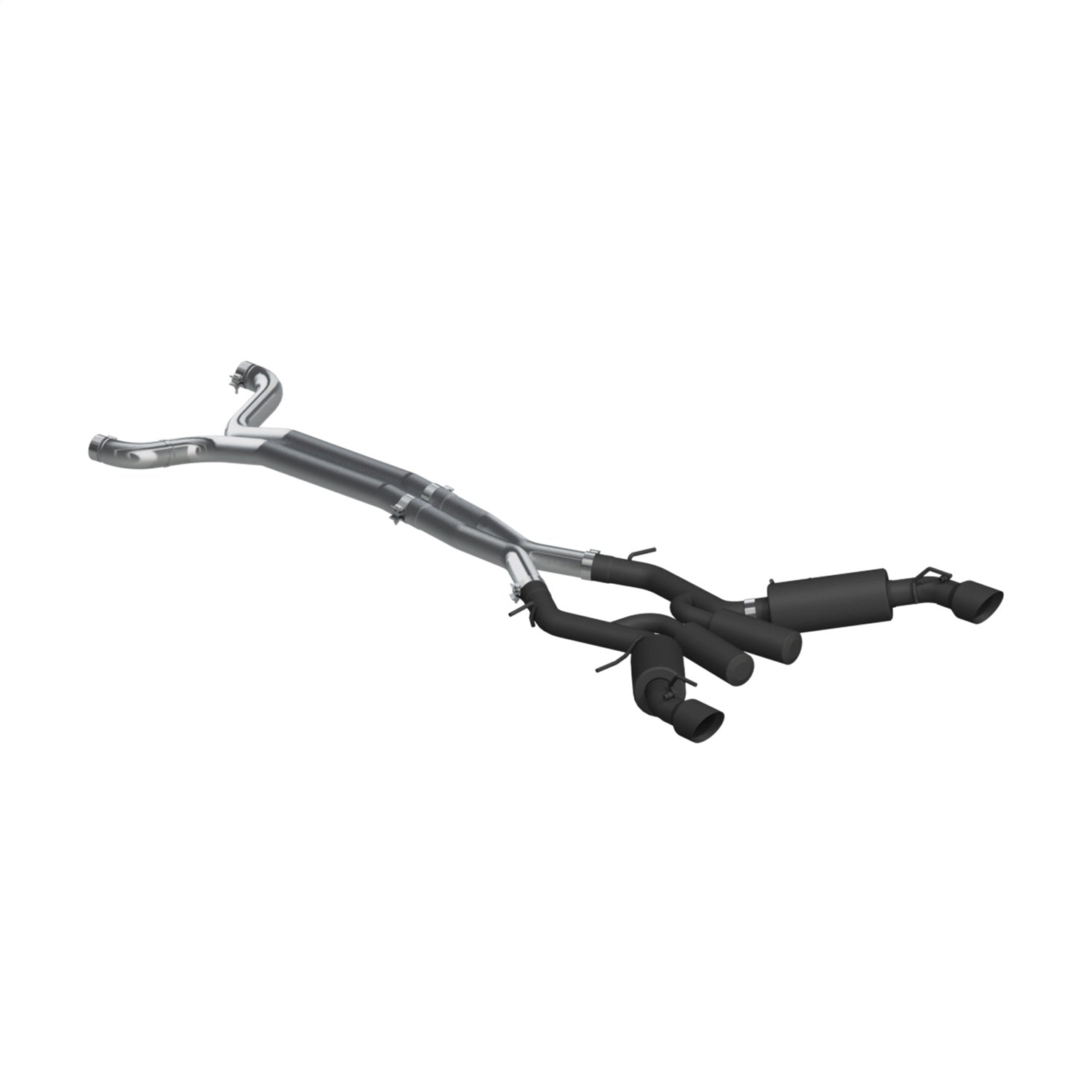 MBRP Exhaust S7035BLK Armor BLK Cat Back Exhaust System MBRP Exhaust S7035BLK