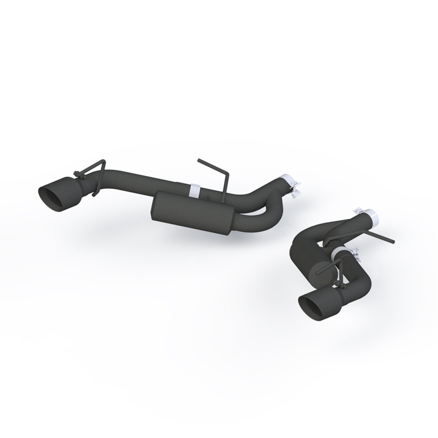 MBRP Exhaust S7038BLK Armor BLK Axle Back Exhaust System MBRP Exhaust S7038BLK