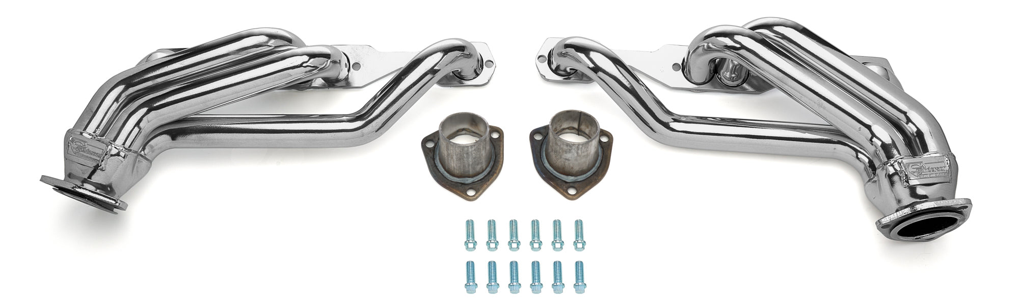 Sanderson Headers CC16BP-SEC SBC Headers Blueprint Engine Silver Ceramic Sanderson Headers CC16BP-SEC