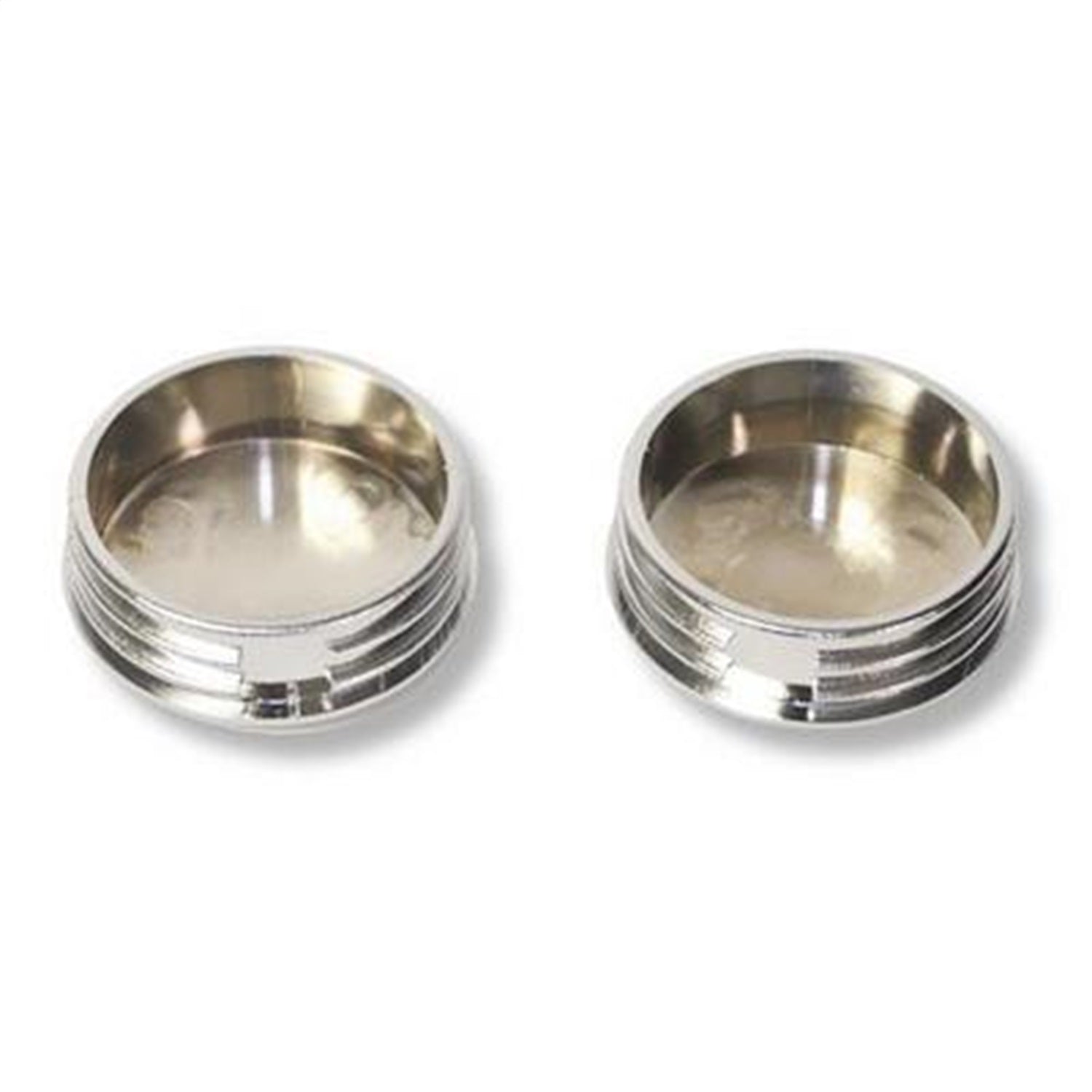 Bumper End Cap; 3 in.; Pair; Chrome; Smittybilt TA25-C