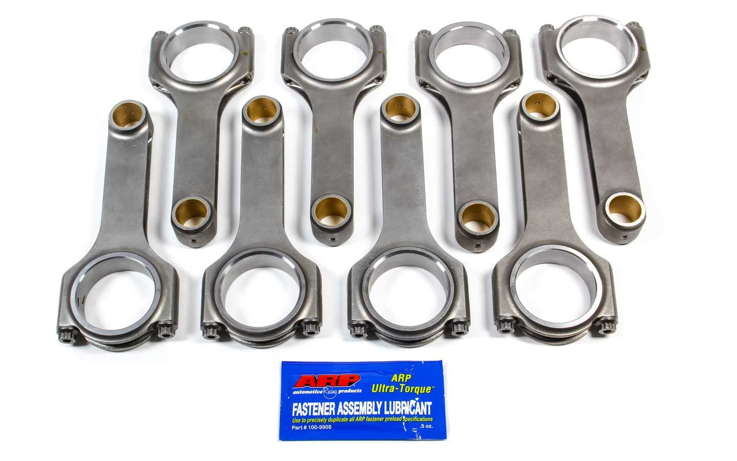 Scat Cranks 2-350-6000-2100A SBC 4340 Forged H-Beam Rods 6.000 w/ARP2000 Scat Cranks 2-350-6000-2100A