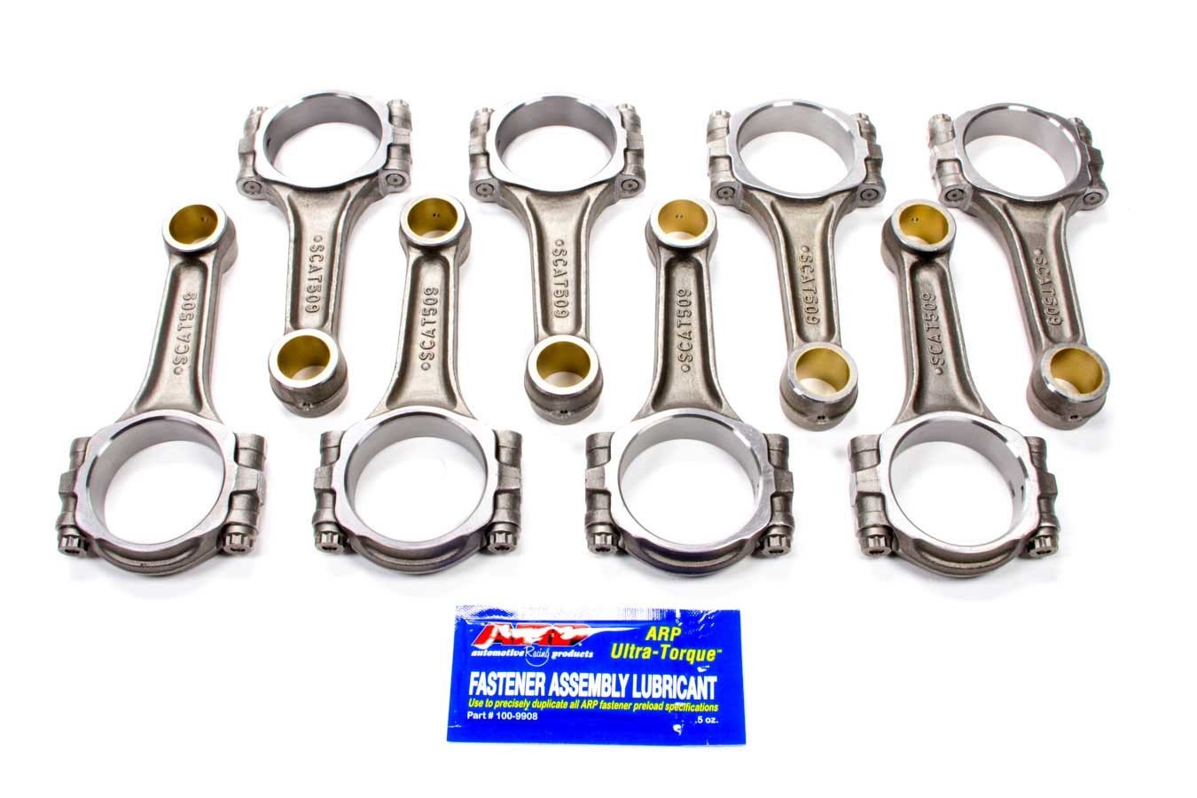Scat Cranks 2-ICR5090 SBF 4340 Forged I-Beam Rods 5.090 Scat Cranks 2-ICR5090
