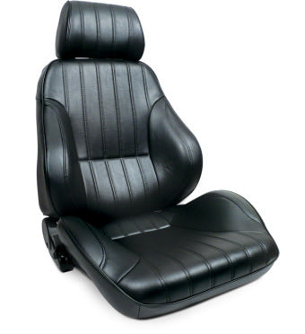 Scat Cranks 80-1000-51R Rally Recliner Seat - RH - Black Vinyl Scat Cranks 80-1000-51R