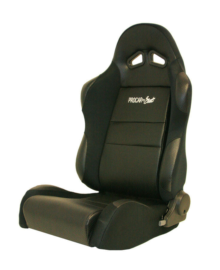 Scat Cranks 80-1605-61L Sportsman Racing Seat - Left - Black Vinyl/Vlour Scat Cranks 80-1605-61L