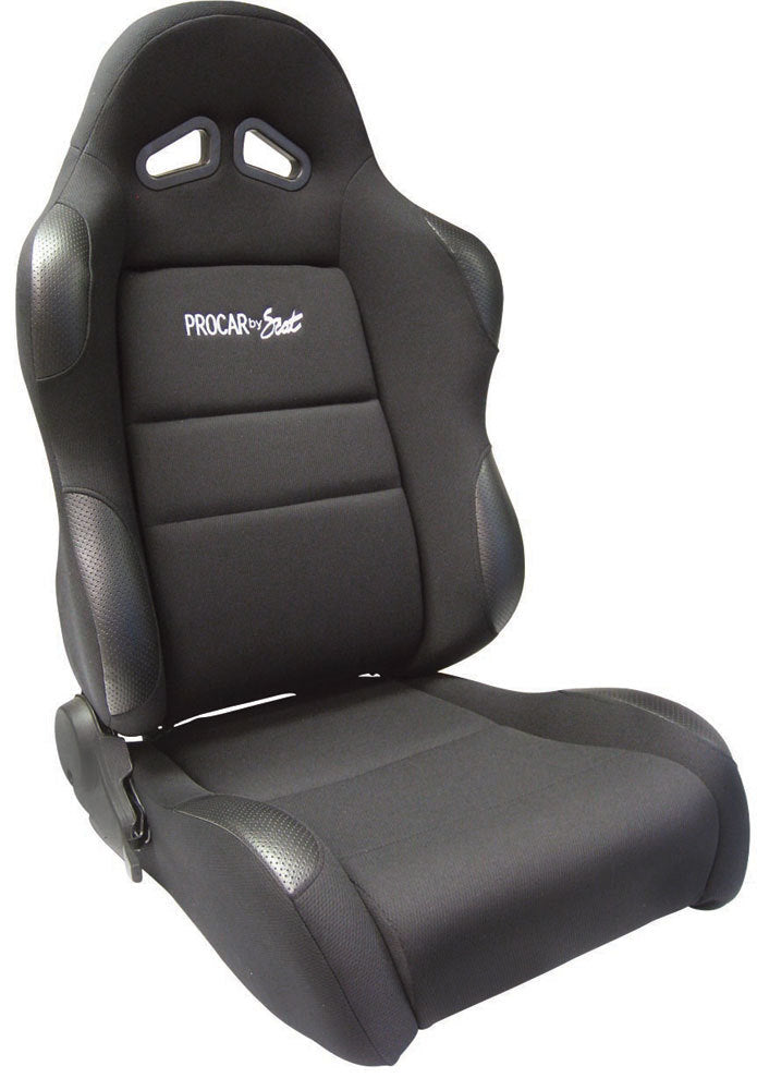 Scat Cranks 80-1605-61R Sportsman Racing Seat - Right - Black Vinyl/Vlur Scat Cranks 80-1605-61R