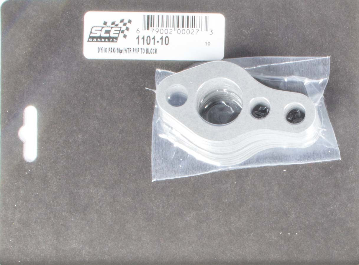 SCE Gaskets 1101-10 SBC Water Pump Gaskets Dyno-Pak (10pr) SCE Gaskets 1101-10