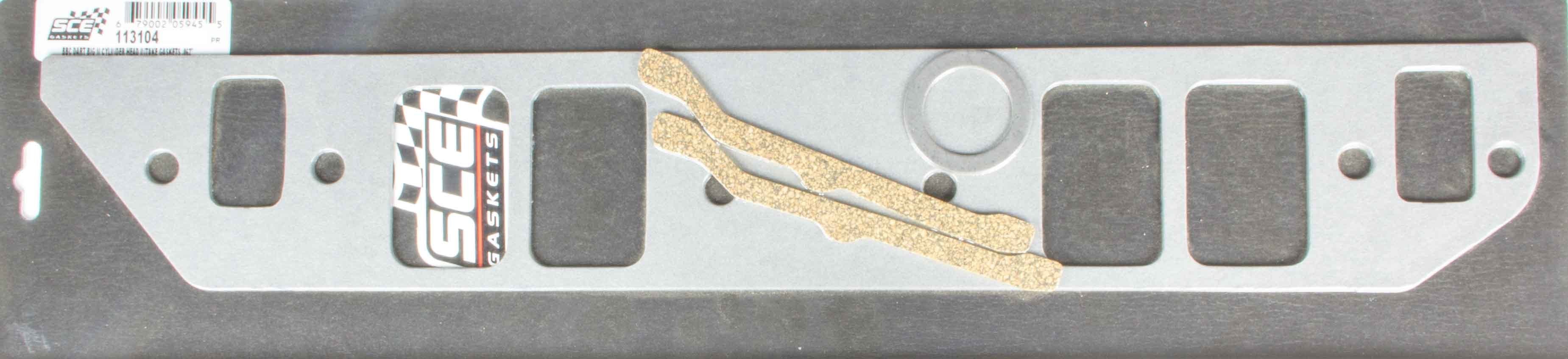 SCE Gaskets 113104 BBC Intake Gasket Set w/ Dart Big M Heads .062 SCE Gaskets 113104