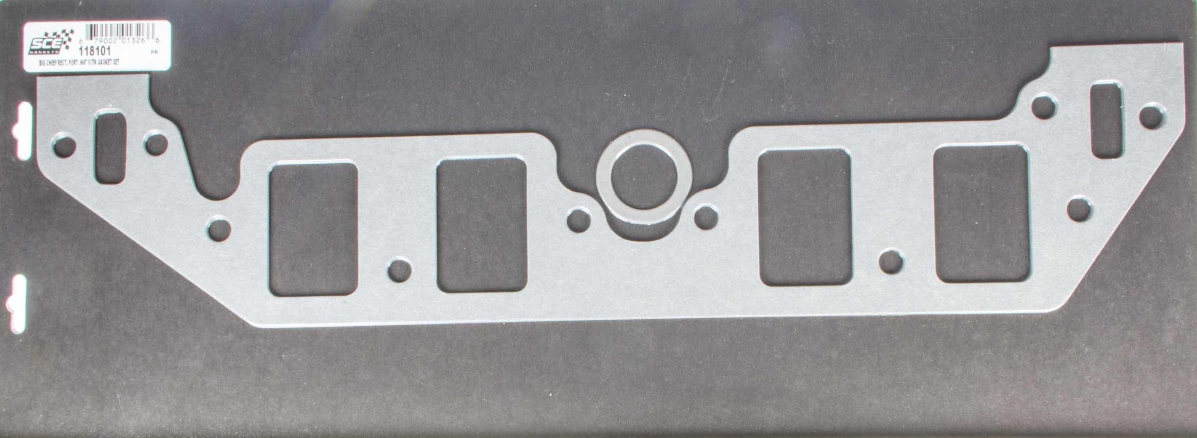 SCE Gaskets 118101 Big Chief Intake Gasket .062 Thick SCE Gaskets 118101