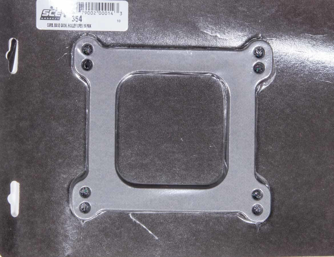 SCE Gaskets 354 Carburetor Gaskets (10) Holley Open 4-BBL SCE Gaskets 354