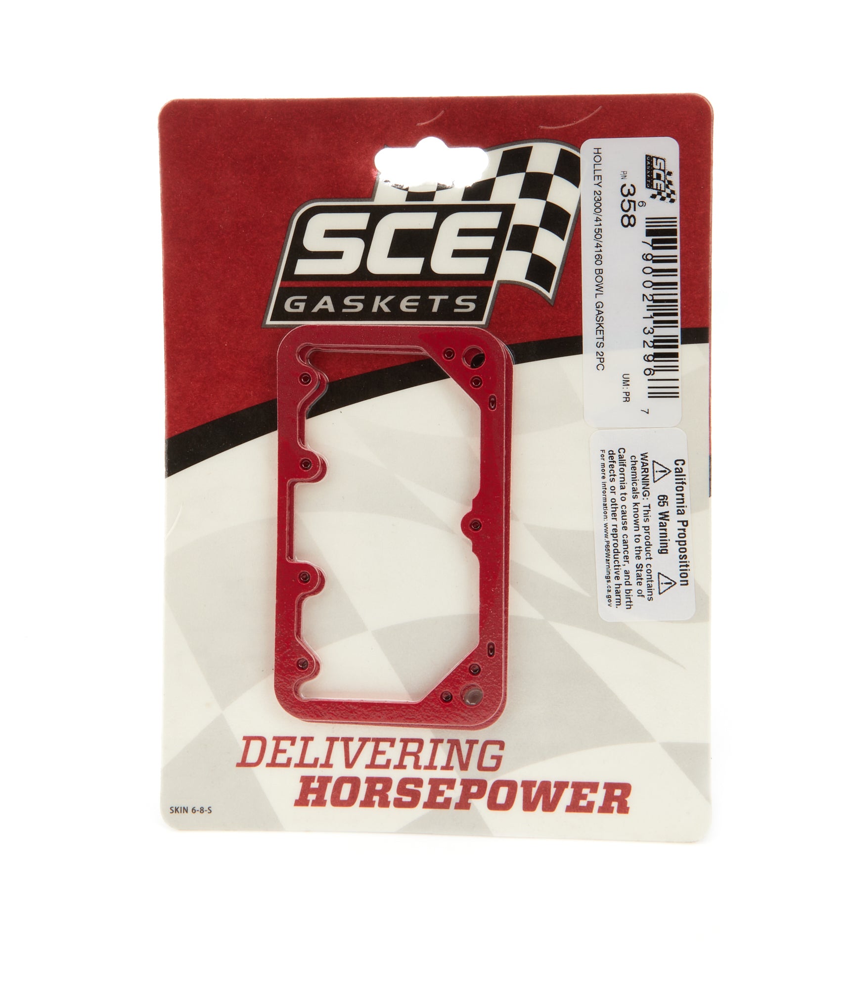 SCE Gaskets 358 Fuel Bowl Gaskets 2pk Holley 2300/4150/4160 SCE Gaskets 358