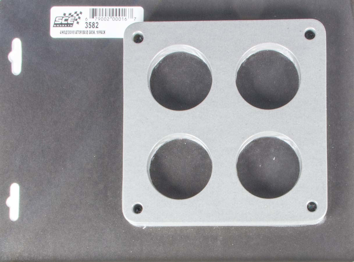 SCE Gaskets 3582 Carburetor Gaskets (10) Holley 4-Hole 4500 SCE Gaskets 3582