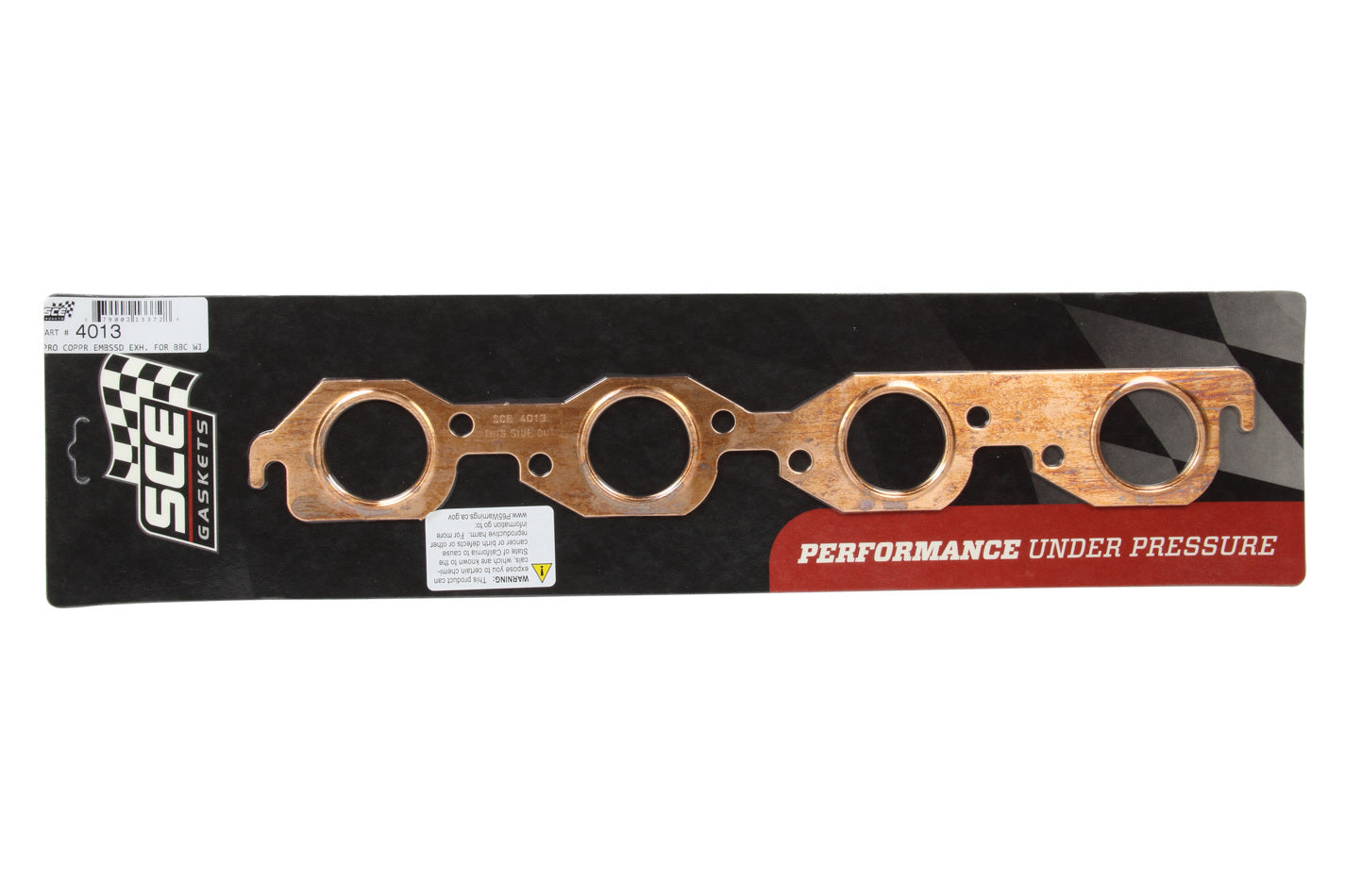SCE Gaskets 4013 1.875 Dia. BBC Copper Embossed Exhaust Gasket SCE Gaskets 4013