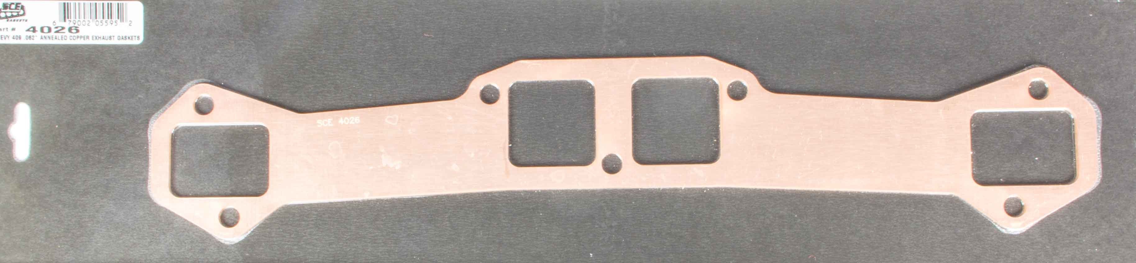 SCE Gaskets 4026 Copper Exhaust Gaskets - 409 Chevy SCE Gaskets 4026