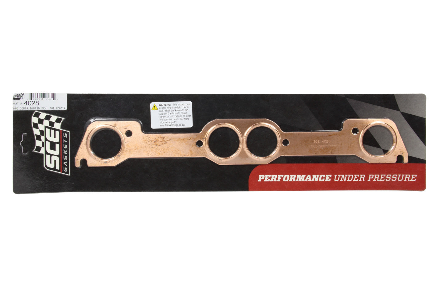 SCE Gaskets 4028 Pontiac Copper Exhaust Gaskets SCE Gaskets 4028