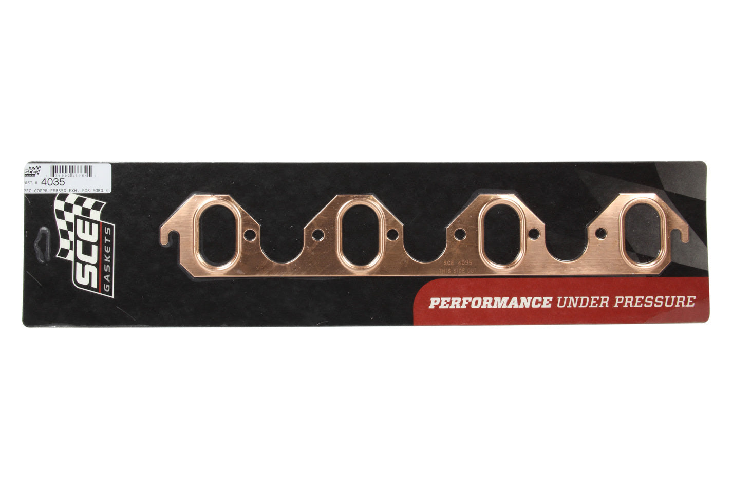 SCE Gaskets 4035 429-460 Ford Oval Copper Embossed Exhaust Gasket SCE Gaskets 4035