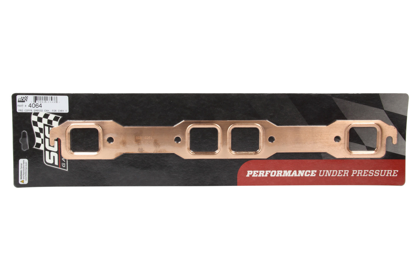 SCE Gaskets 4064 1.7 x 1.500 BB Mopar Copper Embossed Exh Gskt SCE Gaskets 4064