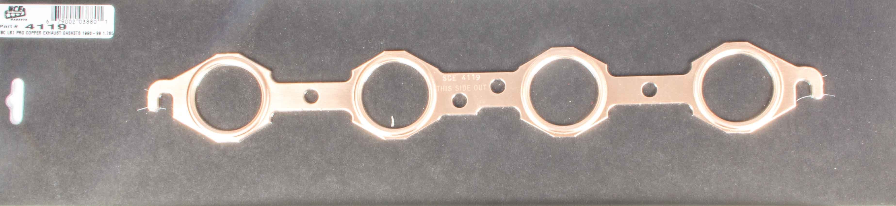 SCE Gaskets 4119 LS1 Pro Copper Exhaust Gasket SCE Gaskets 4119