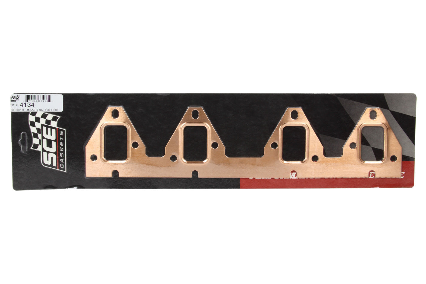 SCE Gaskets 4134 Ford FE Copper Exhaust Gaskets SCE Gaskets 4134