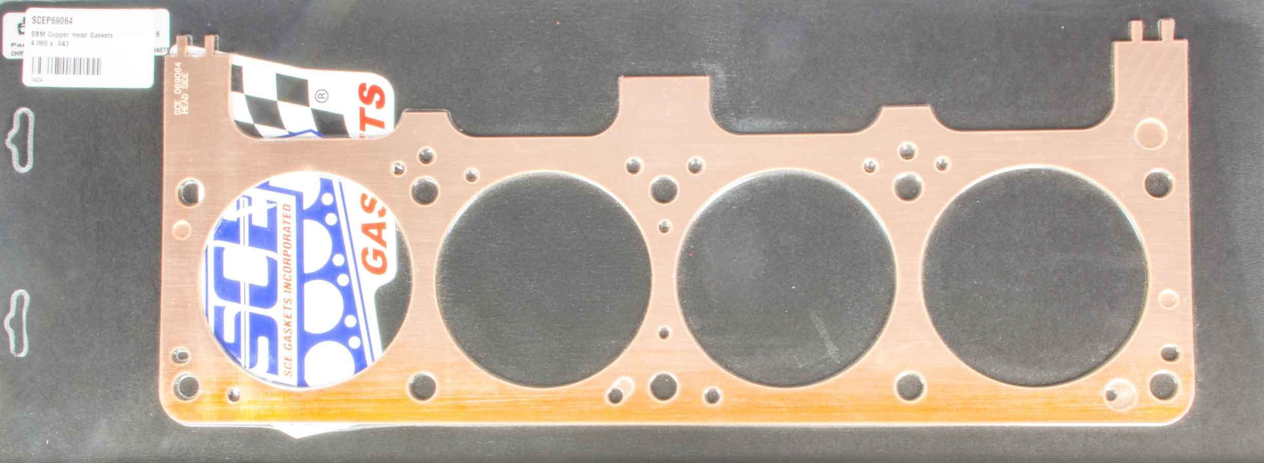SCE Gaskets P690643R SBM Copper Head Gasket RH 4.060 x .043 SCE Gaskets P690643R