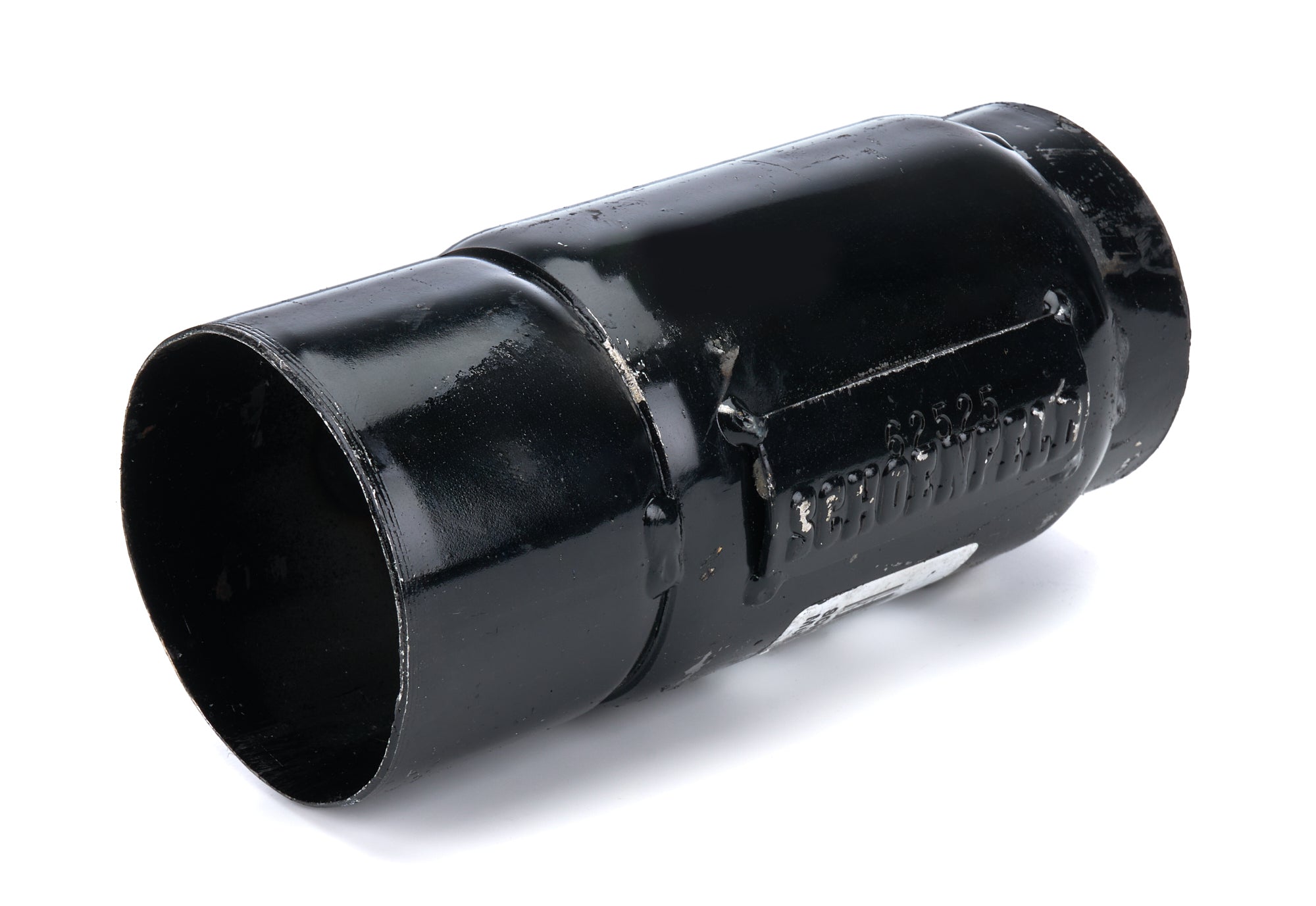 Schoenfeld Headers 62525 Muffler  2-1/2in Inlet / Outlet x 6in long Schoenfeld Headers 62525