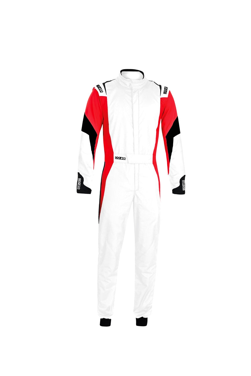 Sparco Motor Sports 001144B56BRNR Comp Suit White/Red Large Sparco Motor Sports 001144B56BRNR