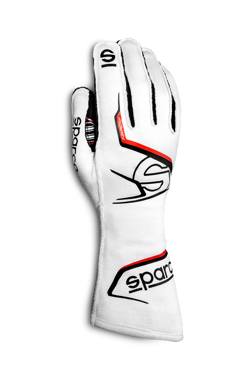 Sparco Motor Sports 00131411BINR Glove Arrow Large White / Black Sparco Motor Sports 00131411BINR