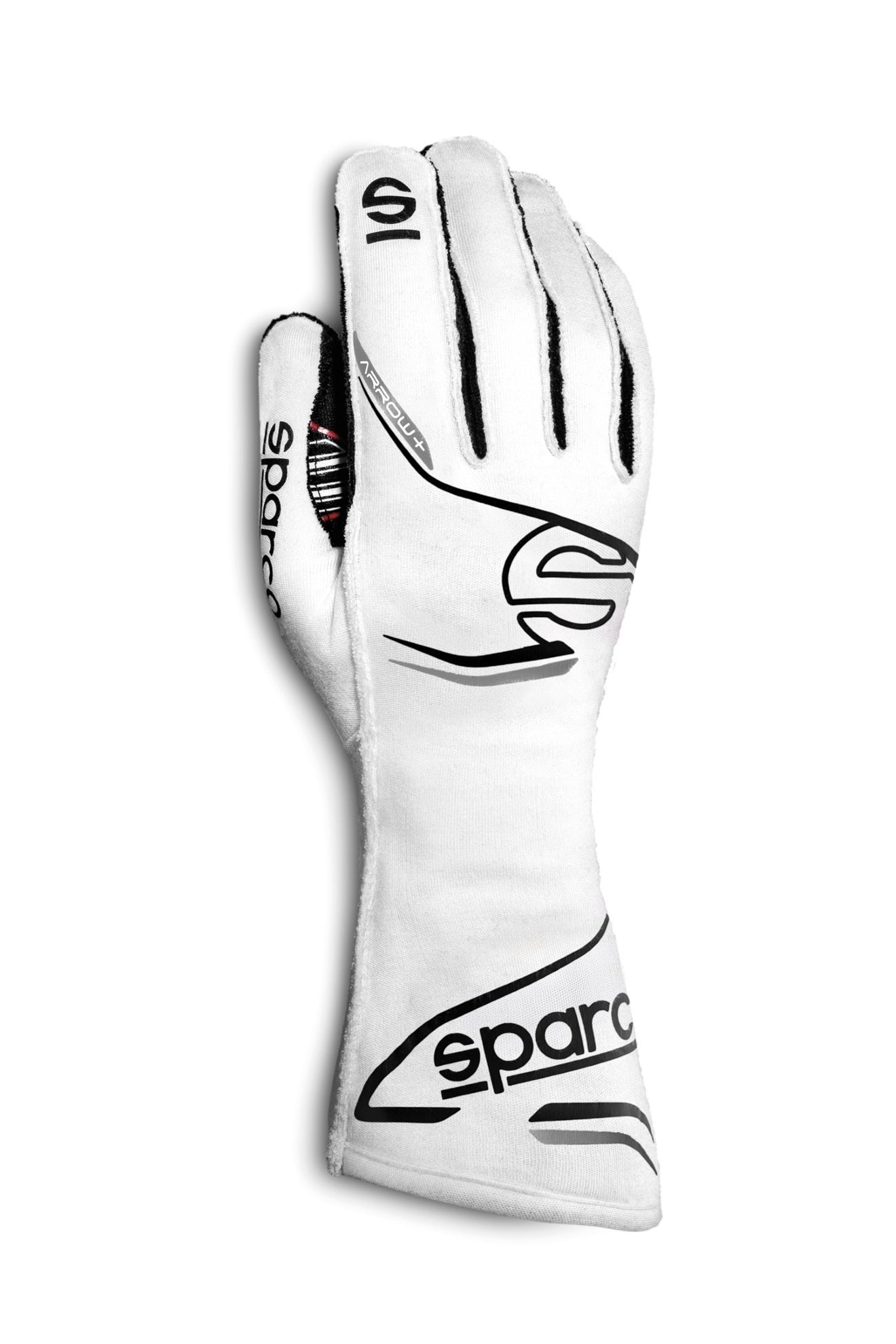 Sparco Motor Sports 00131911BINR Glove Arrow+ Large White / Black Sparco Motor Sports 00131911BINR