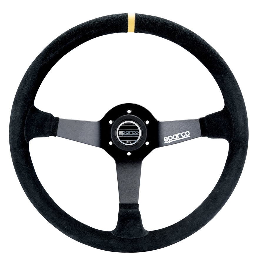 Sparco Motor Sports 015R345MSN Steering Wheel 345 Black Suede Sparco Motor Sports 015R345MSN