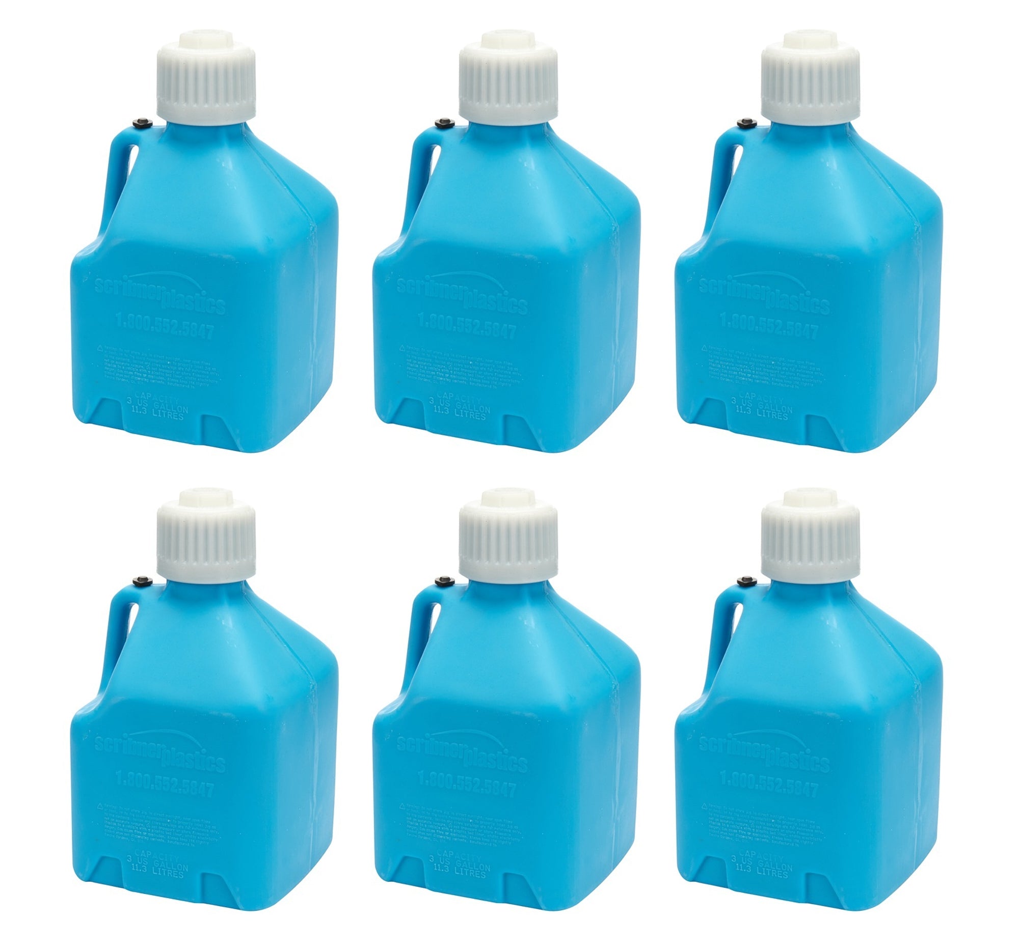 Scribner 2020B-CASE Utility Jug - 3-Gallon Blue - Case 6 Scribner 2020B-CASE