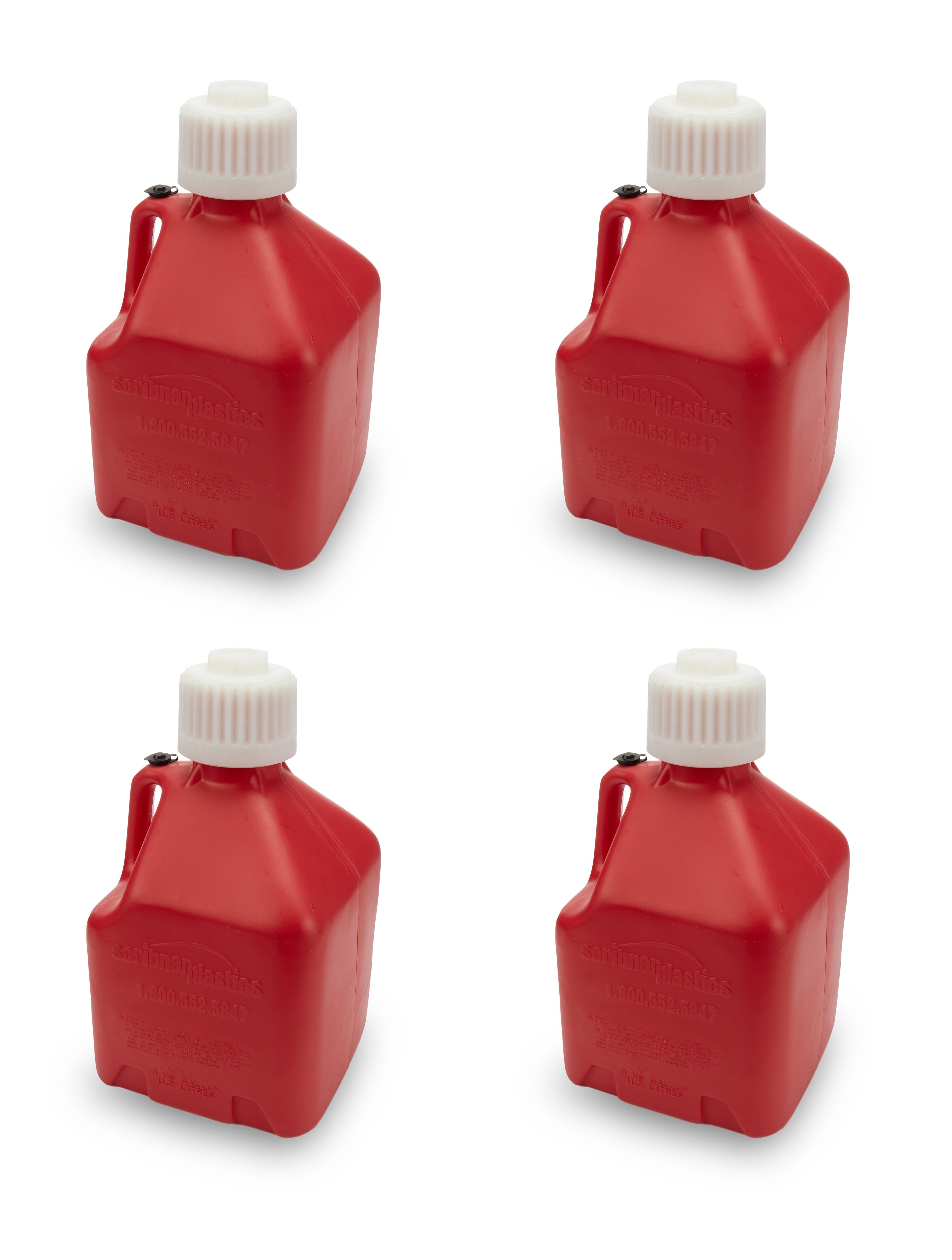 Scribner 2020R-CASE Utility Jug - 3-Gallon Red - Case 4 Scribner 2020R-CASE