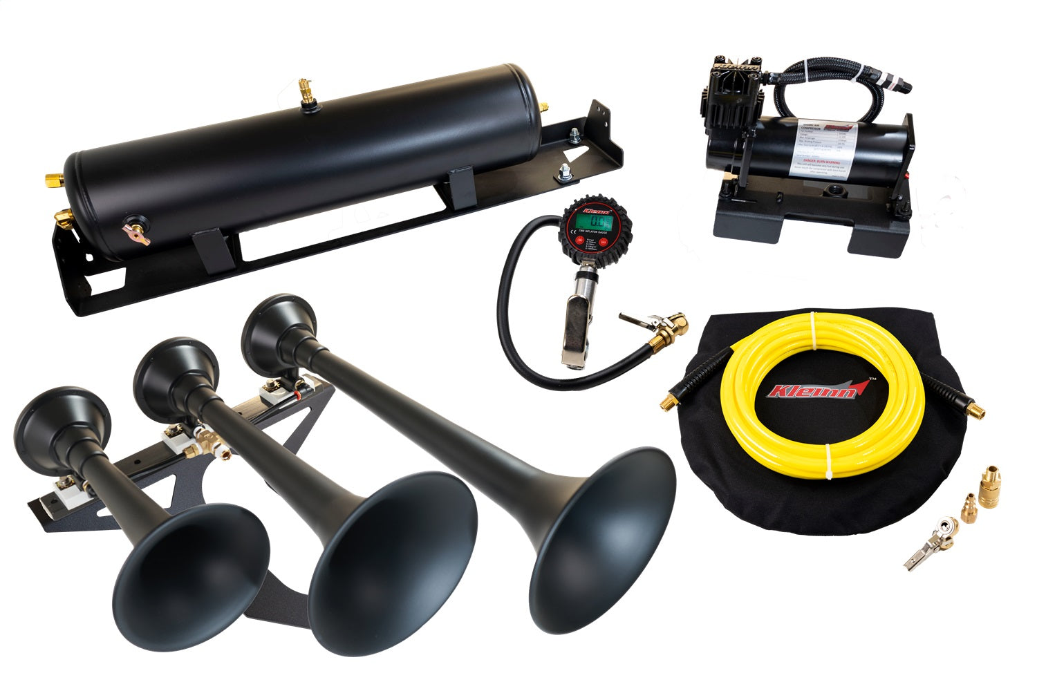Kleinn Automotive Air Horns SDKIT17-734STL Train Horn And Onboard Air System w/Horn Kleinn Automotive Air Horns SDKIT17-734STL