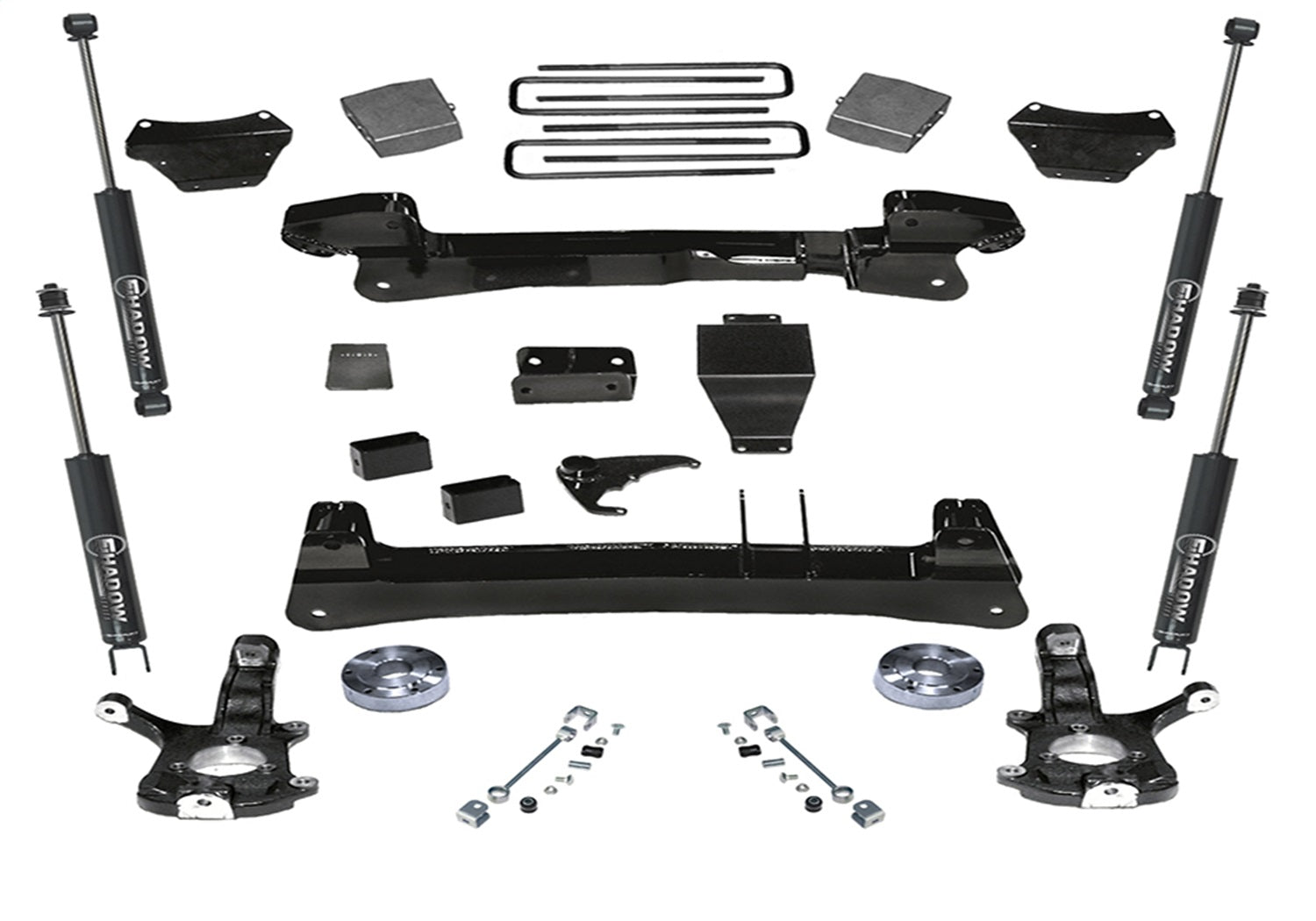 Superlift K121 6in. Lift Kit-99-06 Silverado/Sierra 1500 4WD-Knuckle Kit w/SL Shocks Superlift K121