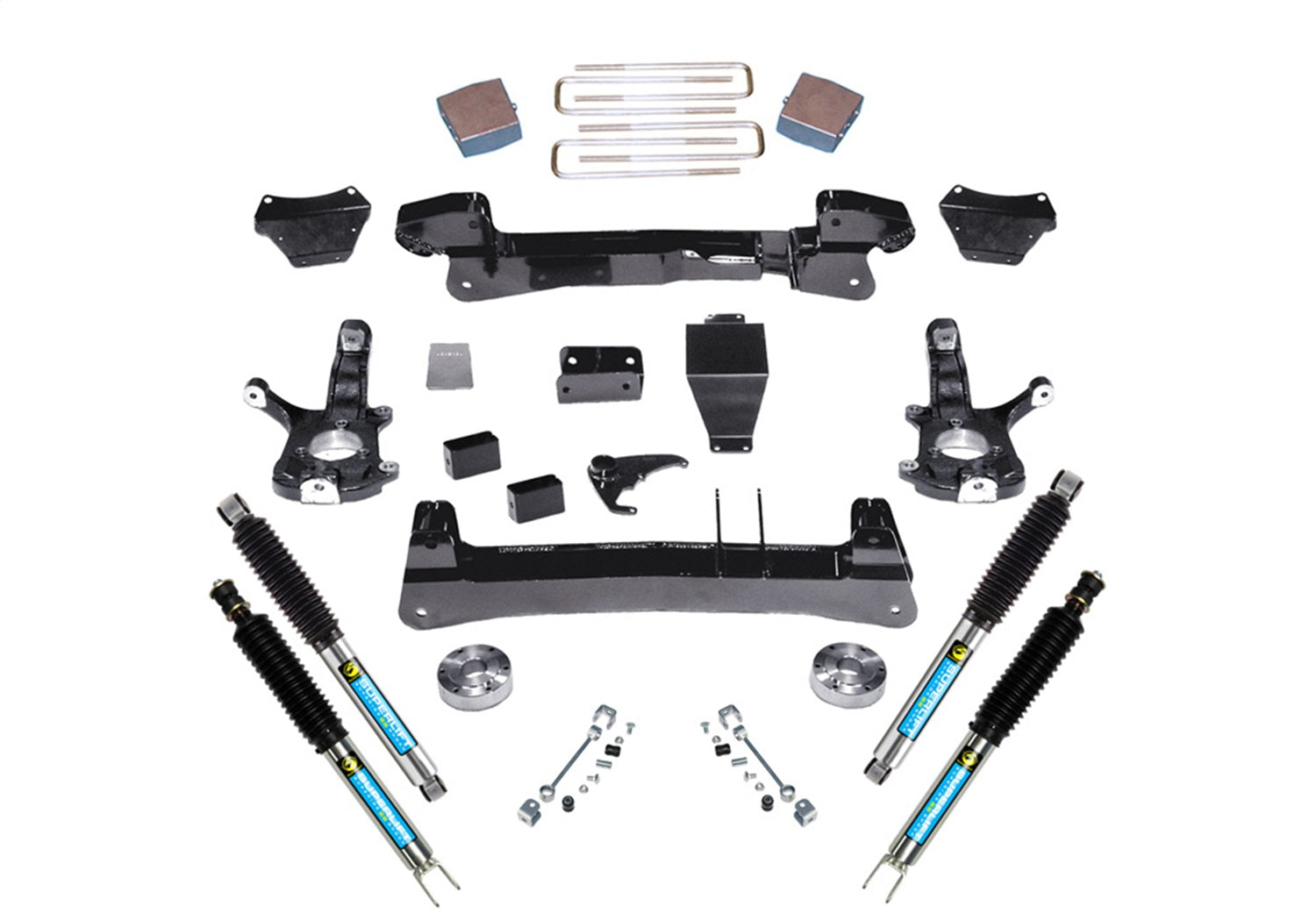 Superlift K121B 6in. Lift Kit-99-06 Silverado/Sierra 1500 4WD-Knuckle Kit w/Bilstein Shocks Superlift K121B