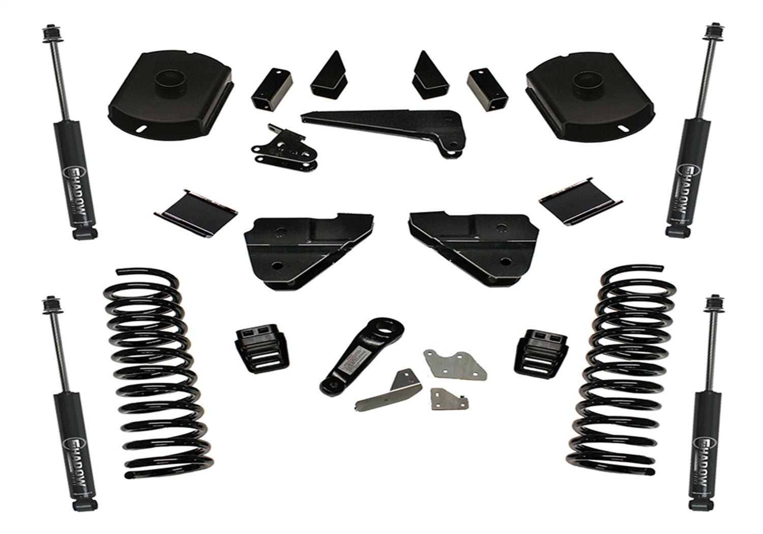 Superlift K124 4 inch Lift Kit-2014-2018 Ram 2500 4WD-Diesel Engine-with Superlift Shocks Superlift K124