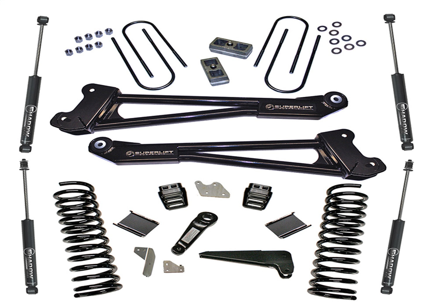 Superlift K144 4in. Lift Kit-13-18 Ram 3500 4WD-Diesel-Replacement Radius Arms w/SL Shocks Superlift K144
