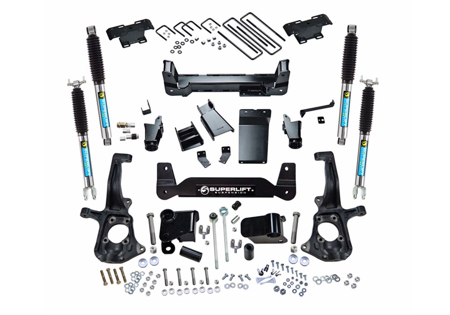 Superlift K150B 6in. Lift Kit-11-19 Silv/Sierra 2500/3500HD 4WD-Knuckle Kit w/Bilstein Shocks Superlift K150B